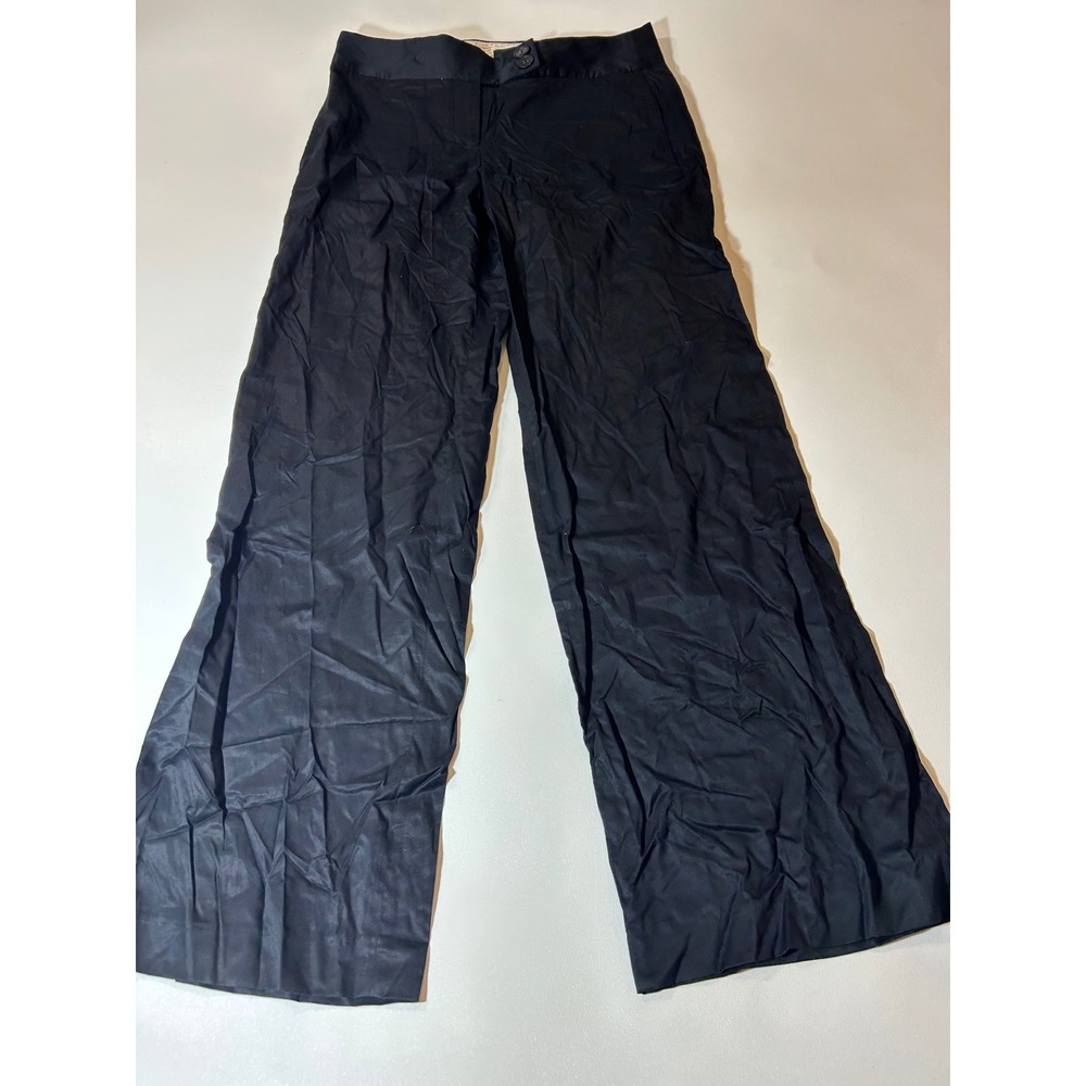 J.Crew Trousers Womens 8 Black New Wide Leg Favorite Fit 83946
